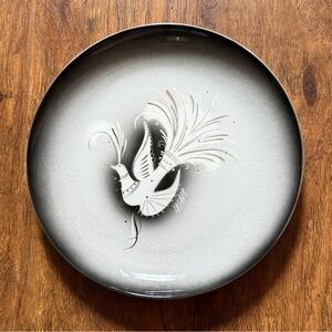 Sascha Brastoff 1950s midcentury ceramic dove plate